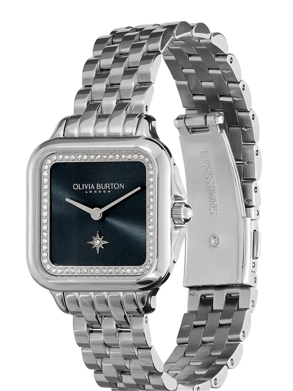 Olivia Burton London Grosvenor Silver Stainless Steel Watch 28mm - Picture 5 of 13